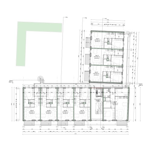 Lumen aan het park 1e verdieping plattegrond