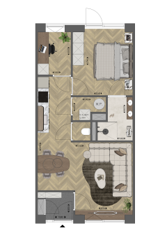 Lumen aan het Park appartement Type 1 floorplan
